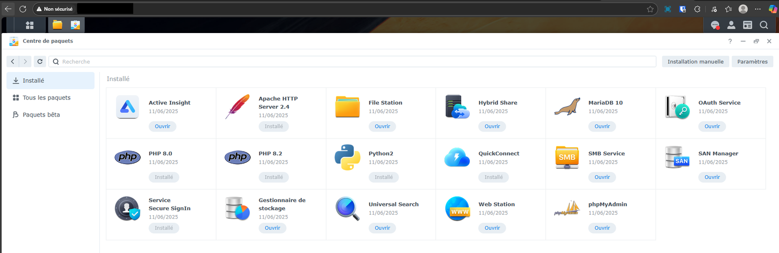 Installation Serveur